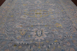 Grey Persian Tabriz  Hand Knotted Wool Rug - 10' 2" X 14' 2"