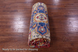 Red Geometric Fine Serapi Hand Knotted Wool Rug - 10' 1" X 13' 11" - Golden Nile