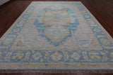 Geometric Fine Serapi Hand Knotted Wool Rug - 10' 3" X 14' 3"