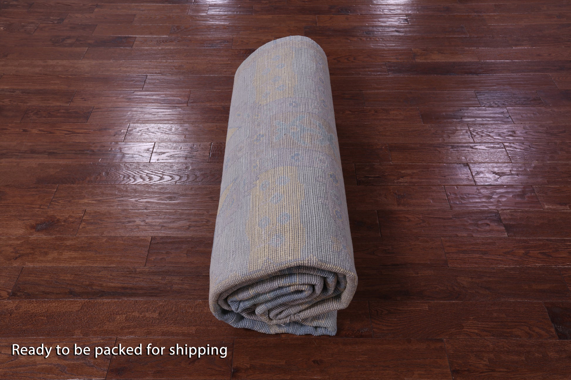 Geometric Fine Serapi Hand Knotted Wool Rug - 10' 3" X 14' 3" - Golden Nile