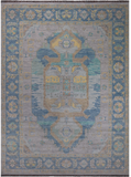 Geometric Fine Serapi Hand Knotted Wool Rug - 10' 3" X 14' 3"