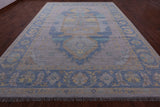 Geometric Fine Serapi Hand Knotted Wool Rug - 10' 3" X 14' 3" - Golden Nile