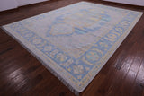 Geometric Fine Serapi Hand Knotted Wool Rug - 10' 3" X 14' 3" - Golden Nile