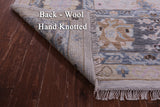 Grey Geometric Fine Serapi Hand Knotted Wool Rug - 10' 3" X 14' 2" - Golden Nile