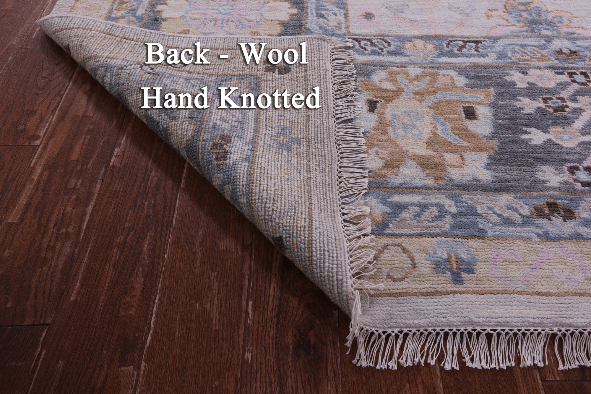 Grey Geometric Fine Serapi Hand Knotted Wool Rug - 10' 3" X 14' 2" - Golden Nile