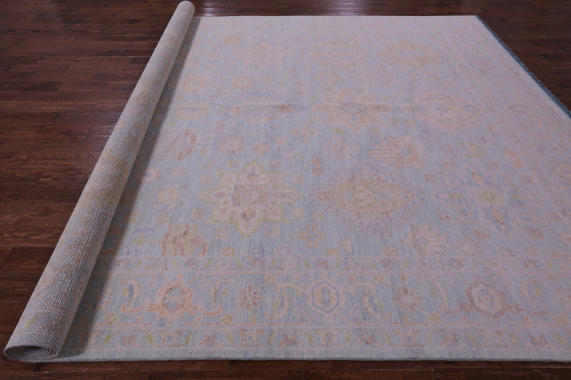 Geometric Fine Serapi Handmade Wool Rug - 10' 0" X 13' 10" - Golden Nile