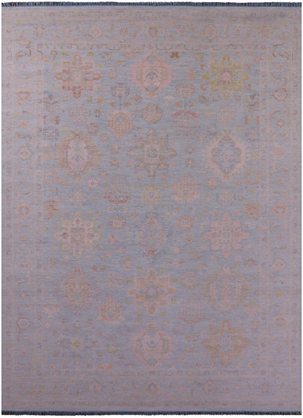 Geometric Fine Serapi Handmade Wool Rug - 10' 0" X 13' 10" - Golden Nile