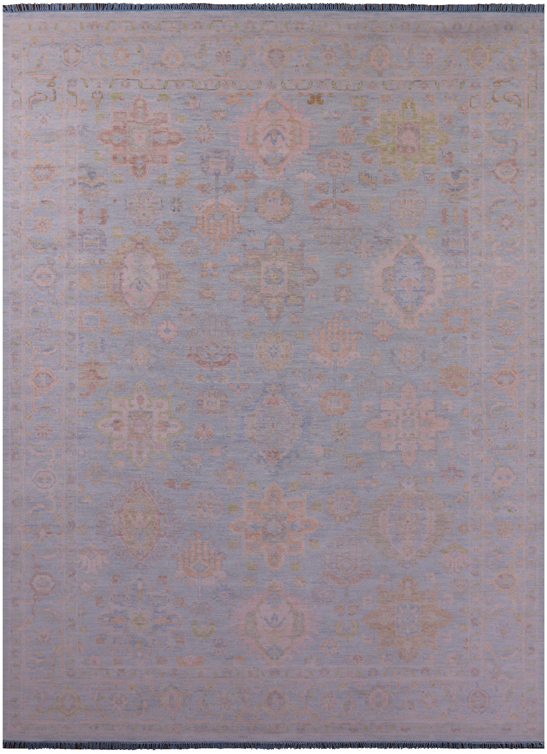 Geometric Fine Serapi Handmade Wool Rug - 10' 0" X 13' 10" - Golden Nile