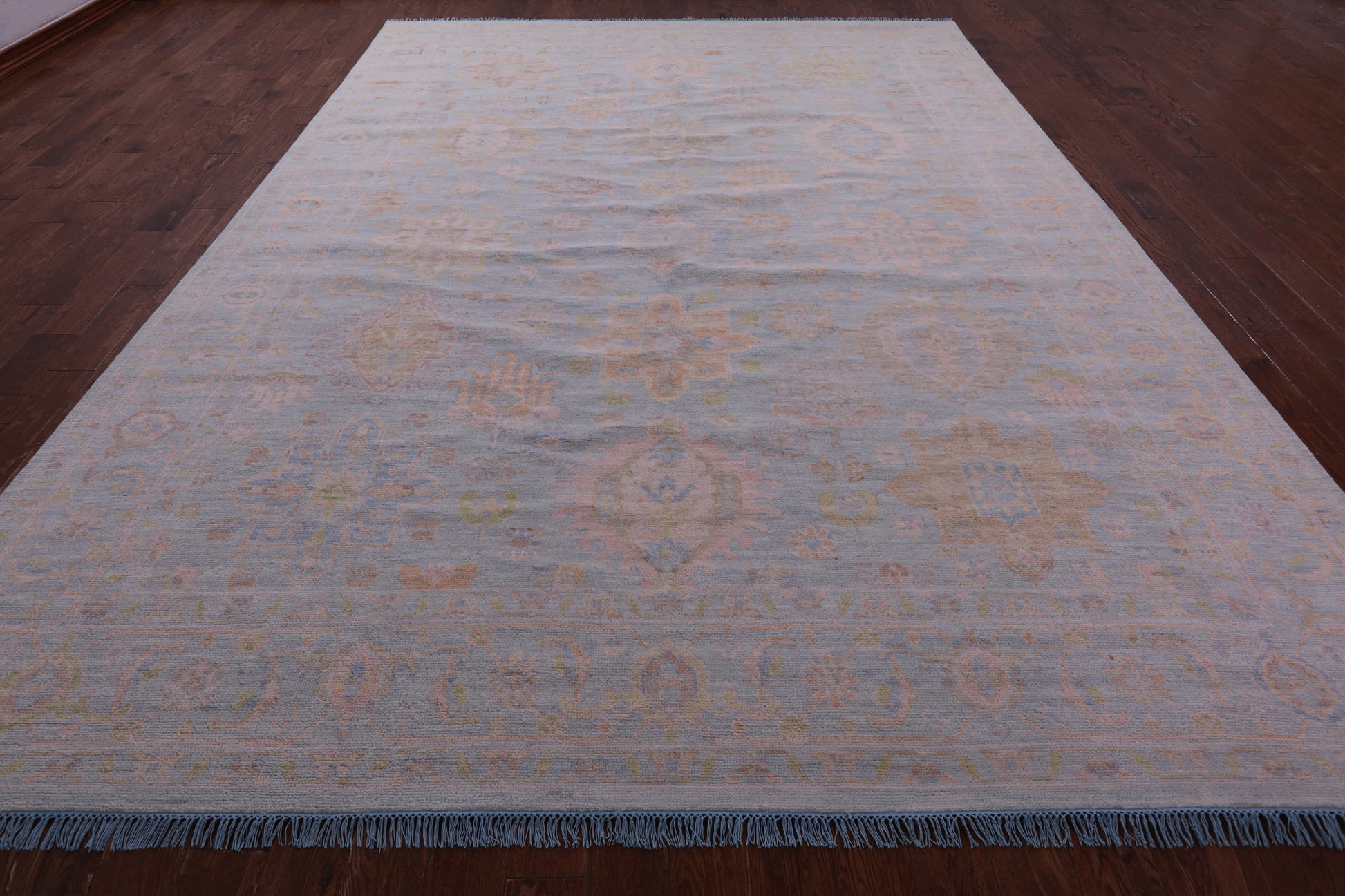 Geometric Fine Serapi Handmade Wool Rug - 10' 0" X 13' 10" - Golden Nile