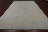 Geometric Fine Serapi Handmade Wool Rug - 10' 0" X 13' 10"