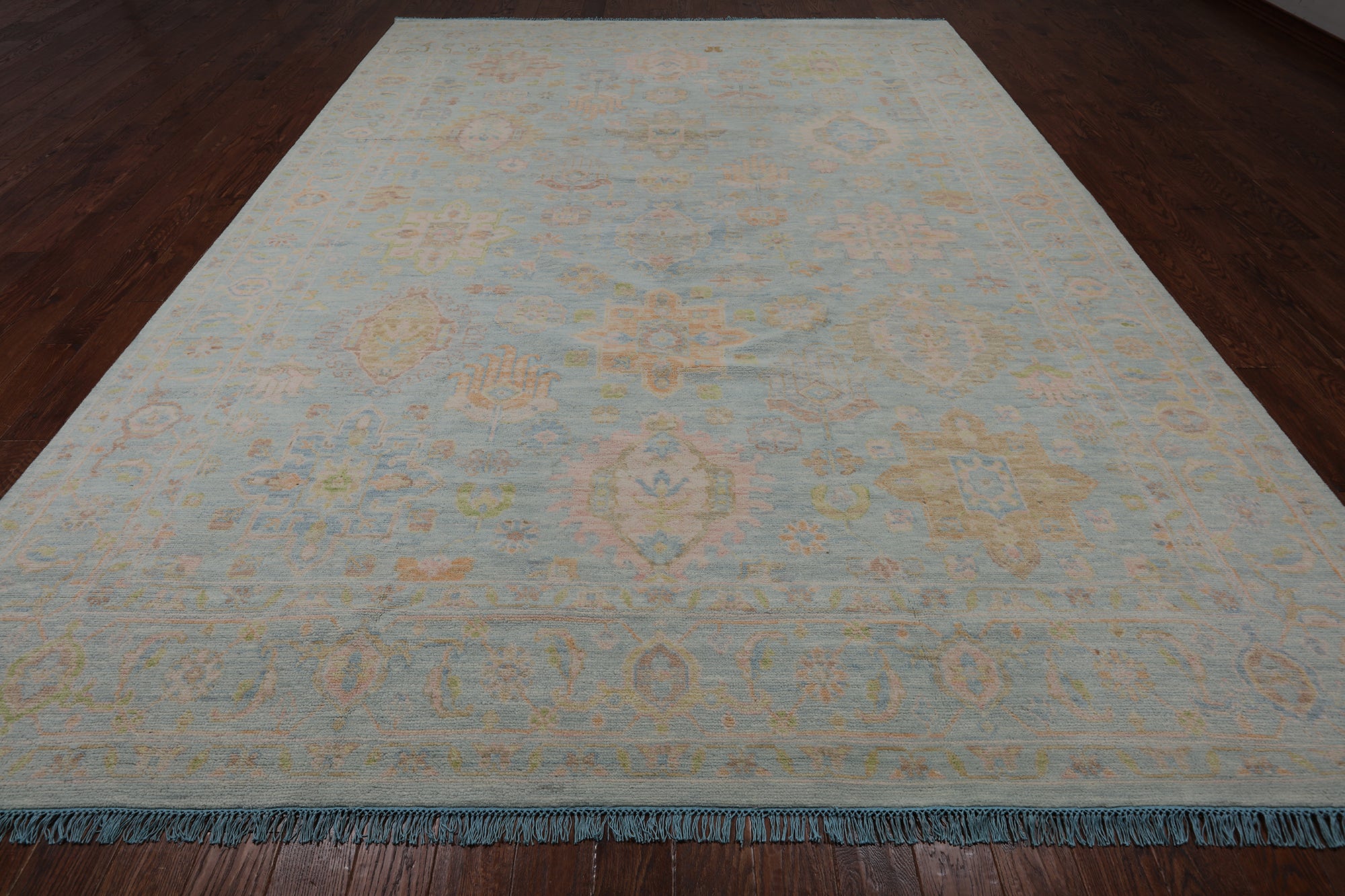 Geometric Fine Serapi Handmade Wool Rug - 10' 0" X 13' 10"