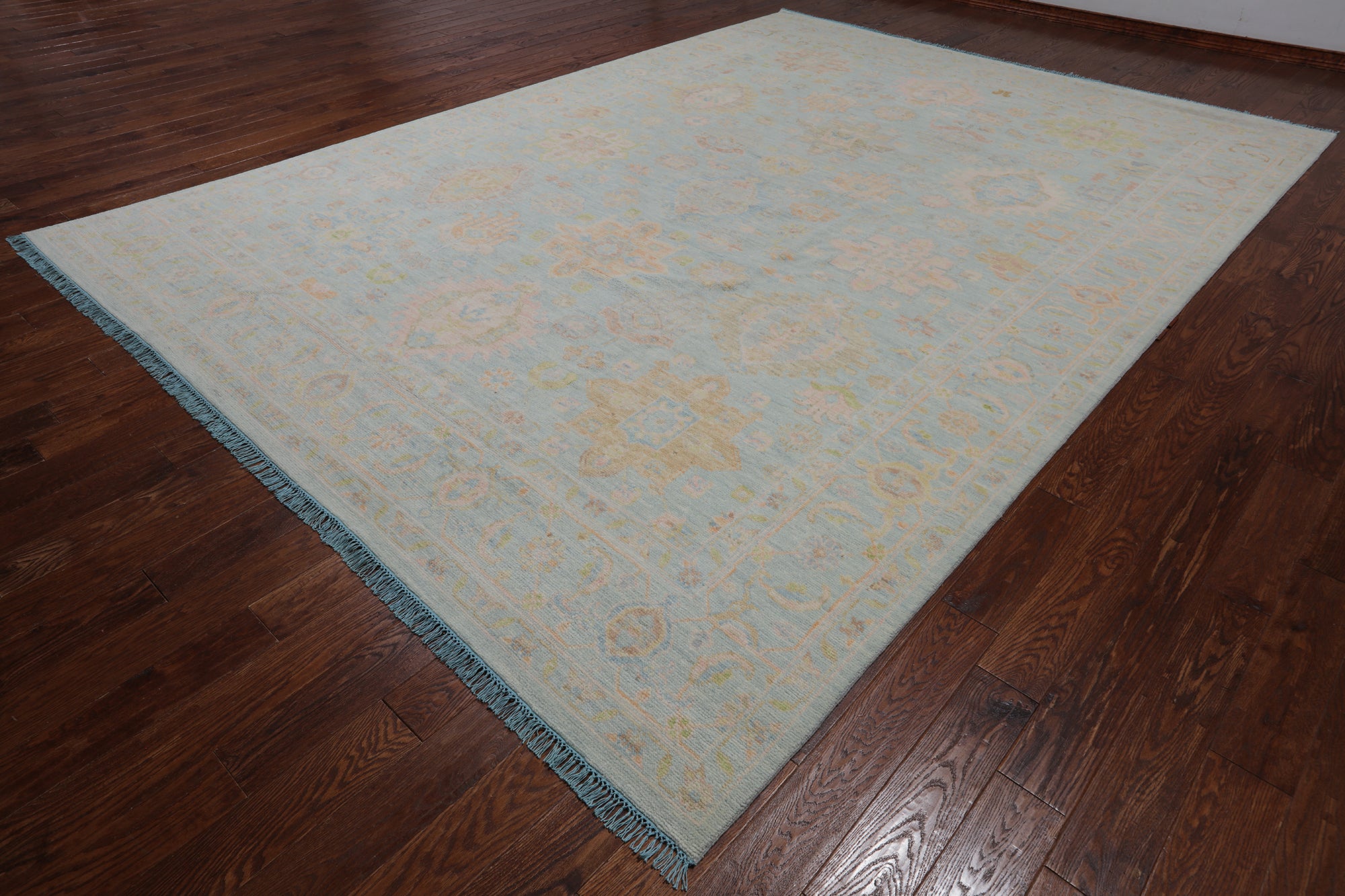 Geometric Fine Serapi Handmade Wool Rug - 10' 0" X 13' 10"