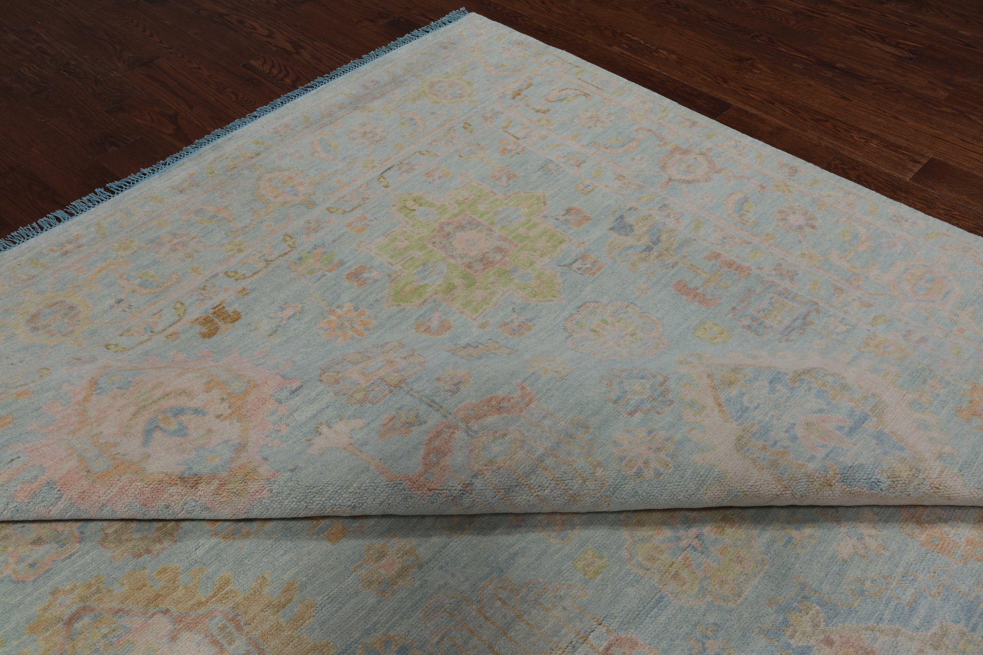 Geometric Fine Serapi Handmade Wool Rug - 10' 0" X 13' 10"