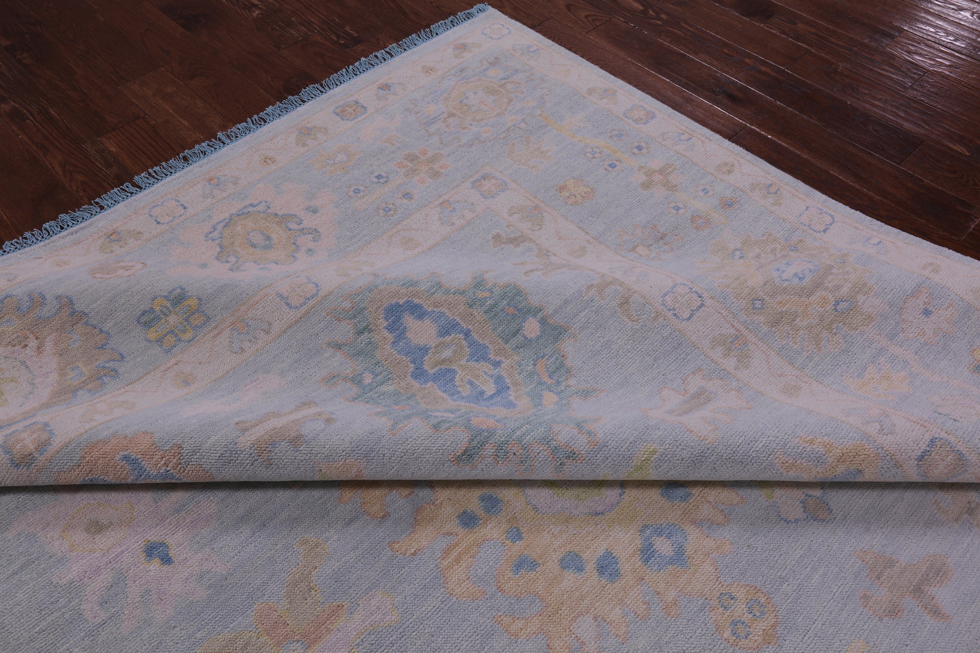 Turkish Oushak Hand Knotted Wool Rug - 10' 2" X 13' 10" - Golden Nile