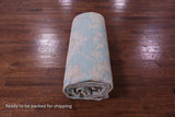 Blue Geometric Fine Serapi Hand Knotted Wool Rug - 10' 0" X 13' 7" - Golden Nile