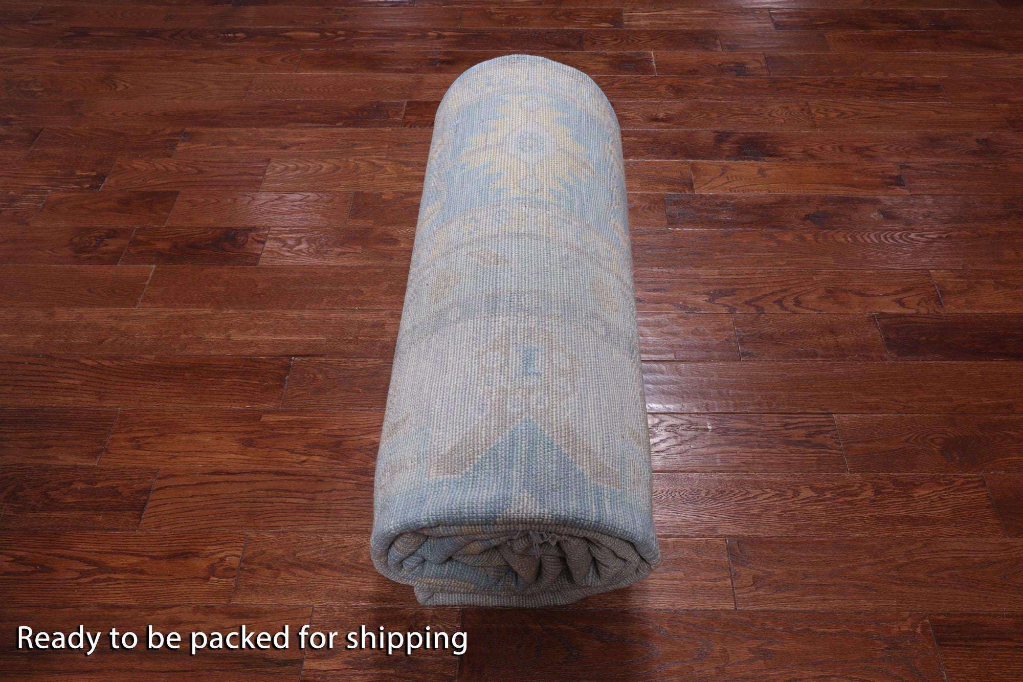 Grey Geometric Fine Serapi Hand Knotted Wool Rug - 10' 1" X 14' 0"