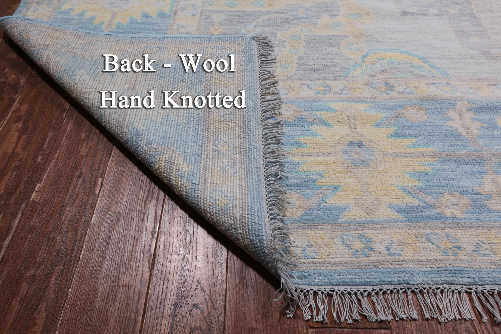 Grey Geometric Fine Serapi Hand Knotted Wool Rug - 10' 1" X 14' 0"