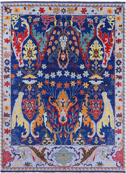Turkish Oushak Handmade Wool Rug - 10' 3" X 13' 8" - Golden Nile