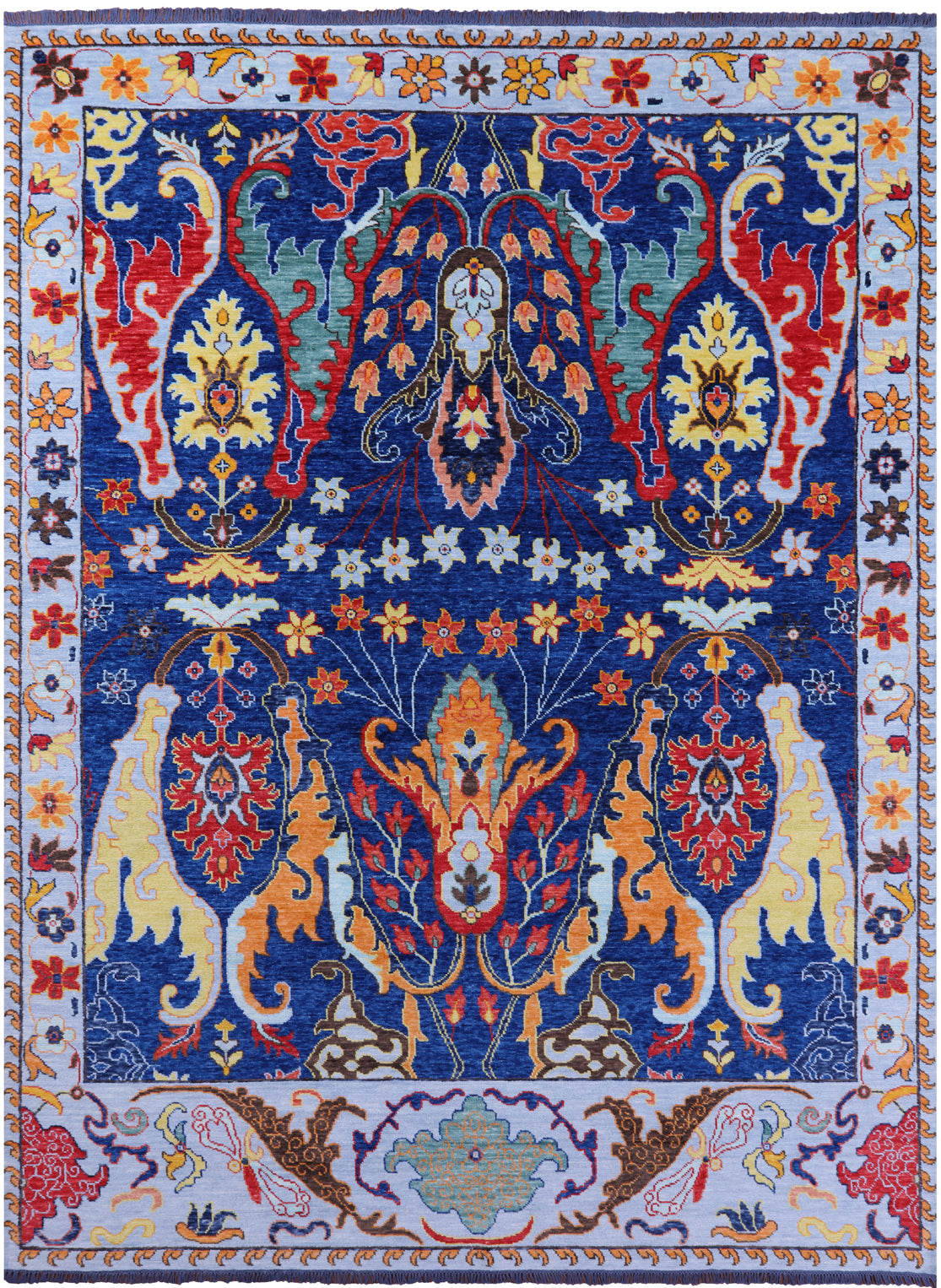 Turkish Oushak Handmade Wool Rug - 10' 3" X 13' 8" - Golden Nile