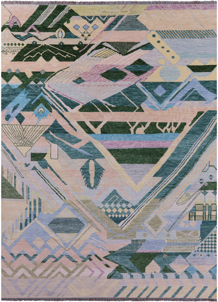 Tribal Moroccan Hand Knotted Wool Rug - 10' 2" X 13' 10" - Golden Nile