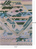 Tribal Moroccan Hand Knotted Wool Rug - 10' 2" X 13' 10" - Golden Nile