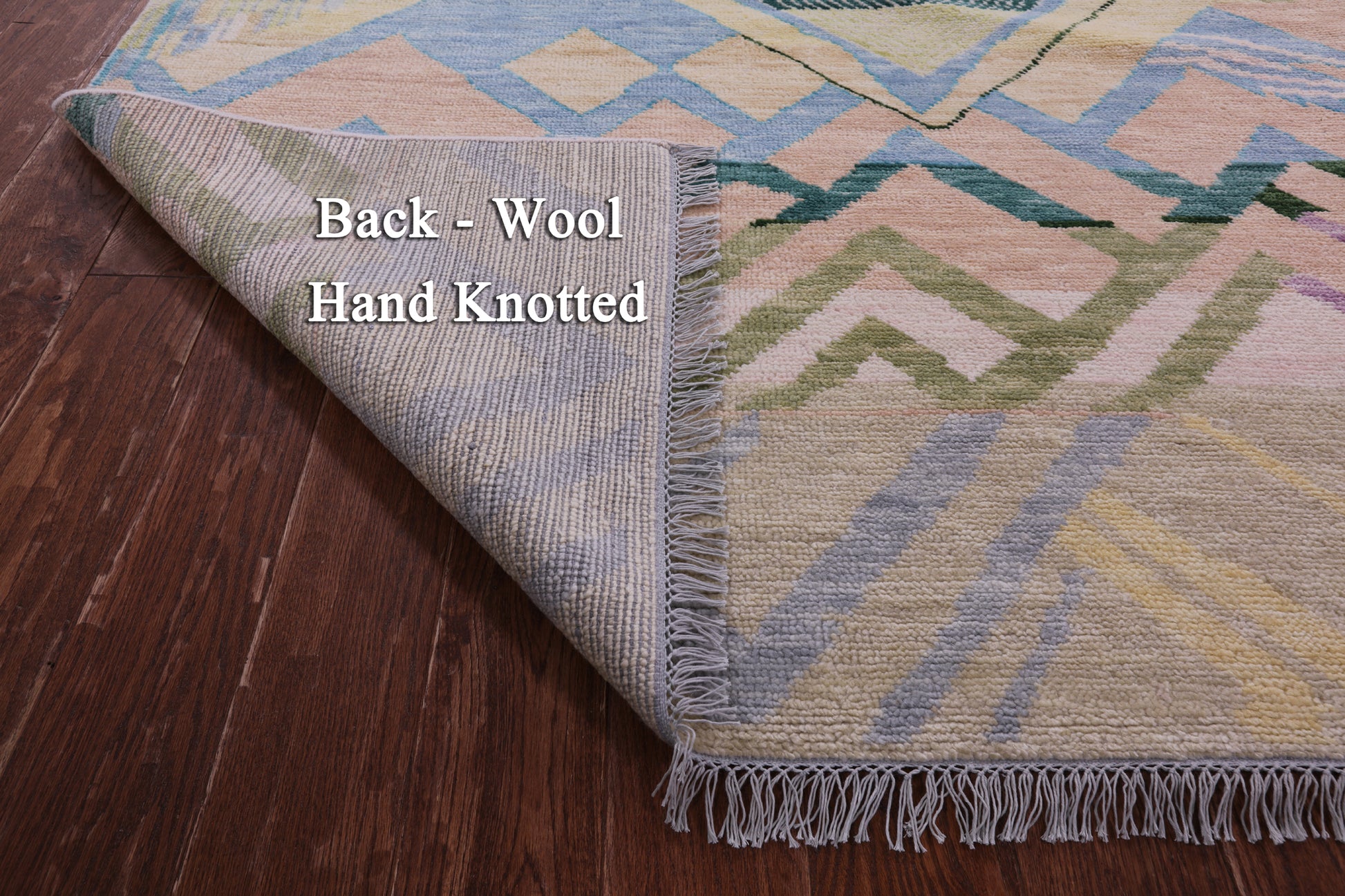 Tribal Moroccan Hand Knotted Wool Rug - 10' 2" X 13' 10" - Golden Nile