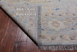 Grey Geometric Fine Serapi Hand Knotted Wool Rug - 11' 11" X 14' 10"