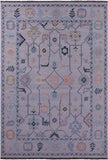 Grey Turkish Oushak Hand Knotted Wool Rug - 10' 0" X 14' 5" - Golden Nile