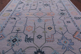 Grey Turkish Oushak Hand Knotted Wool Rug - 10' 0" X 14' 5" - Golden Nile