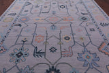 Grey Turkish Oushak Hand Knotted Wool Rug - 10' 0" X 14' 5" - Golden Nile