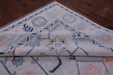Grey Turkish Oushak Hand Knotted Wool Rug - 10' 0" X 14' 5" - Golden Nile