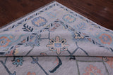 Grey Turkish Oushak Hand Knotted Wool Rug - 10' 0" X 14' 5" - Golden Nile