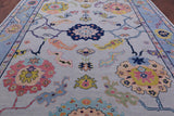 Grey Turkish Oushak Handmade Wool Rug - 9' 10" X 13' 11" - Golden Nile
