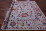 Turkish Oushak Hand Knotted Wool On Wool Rug - 8' 8" X 9' 7" - Golden Nile