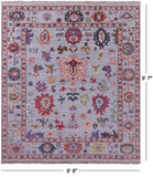 Turkish Oushak Hand Knotted Wool On Wool Rug - 8' 8" X 9' 7" - Golden Nile