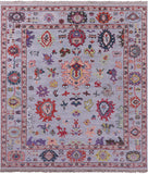 Turkish Oushak Hand Knotted Wool On Wool Rug - 8' 8" X 9' 7" - Golden Nile