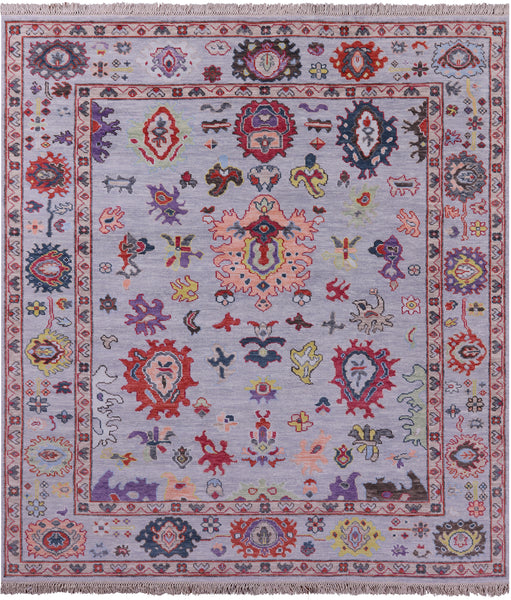 Turkish Oushak Hand Knotted Wool On Wool Rug - 8' 8" X 9' 7" - Golden Nile