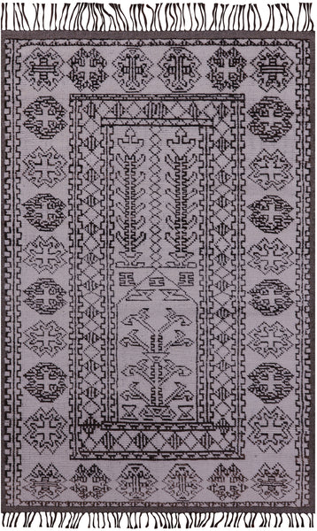 Tribal Moroccan Hand Knotted Wool On Wool Rug - 5' 0" X 7' 11" - Golden Nile