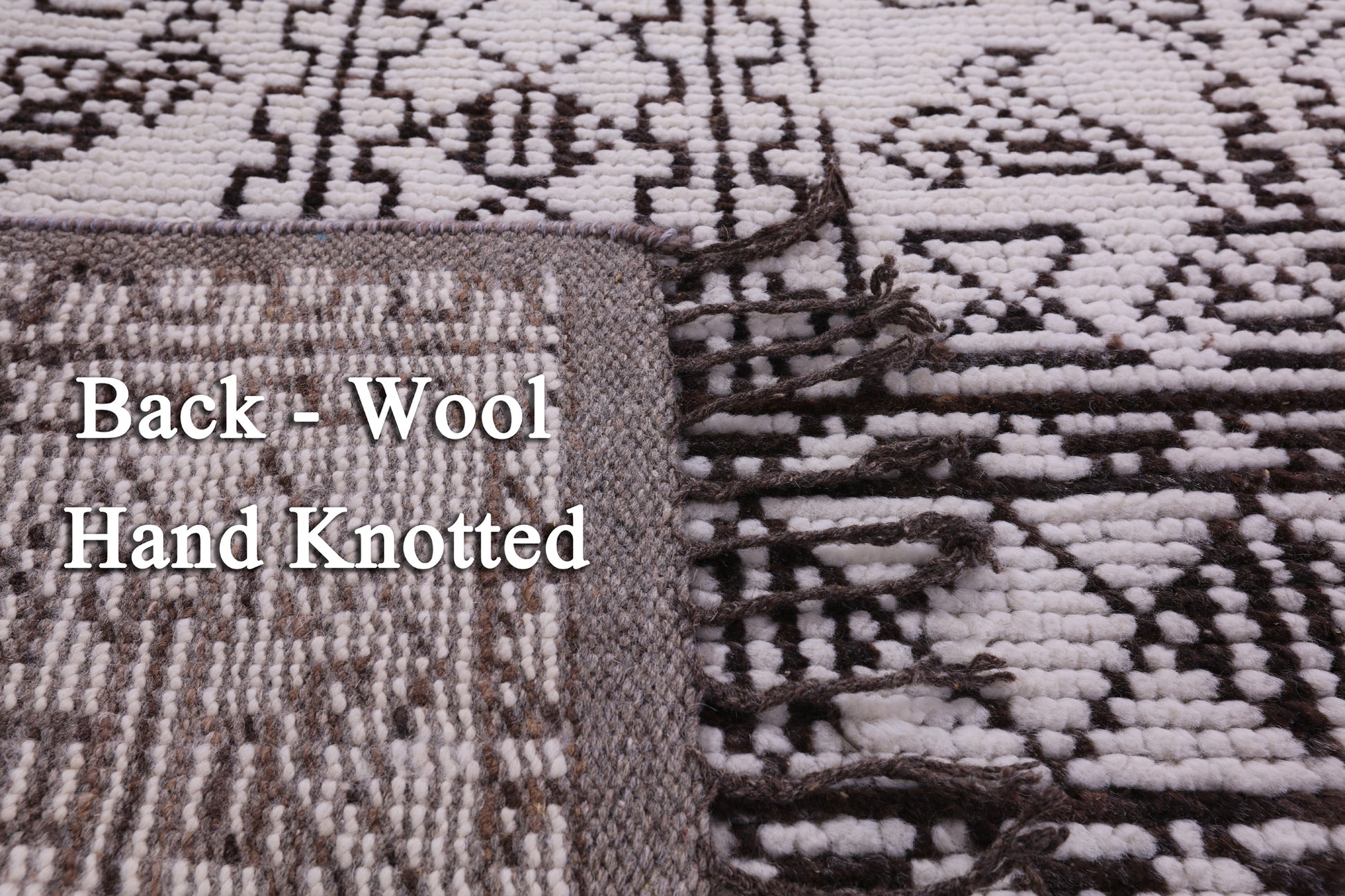 Tribal Moroccan Hand Knotted Wool On Wool Rug - 5' 0" X 7' 11" - Golden Nile