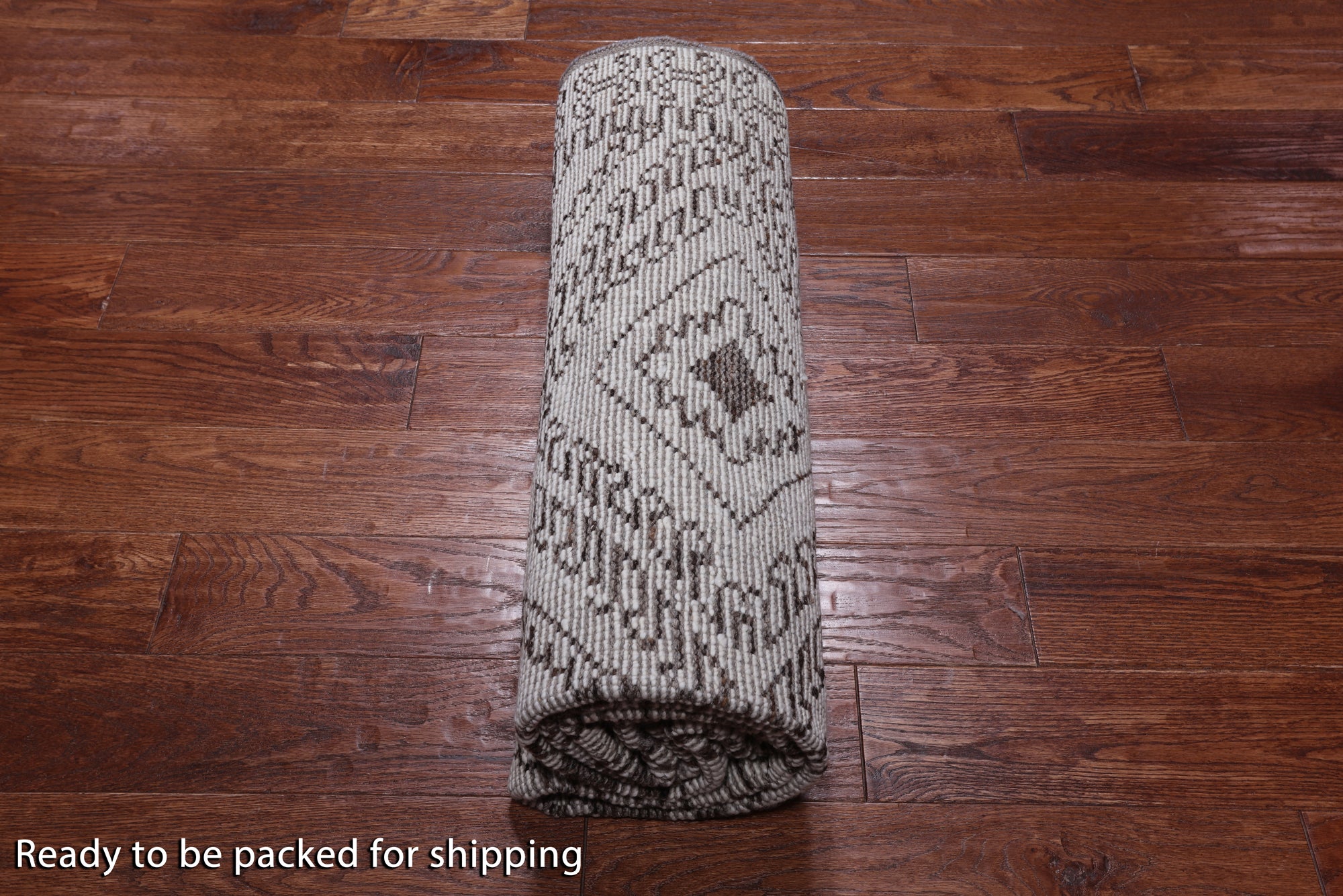 SUPER SALE Tribal Moroccan Hand Knotted Wool On Wool Rug - 5' 0" X 7' 8"