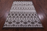 Tribal Moroccan Handmade Wool On Wool Rug - 4' 11" X 7' 8" - Golden Nile