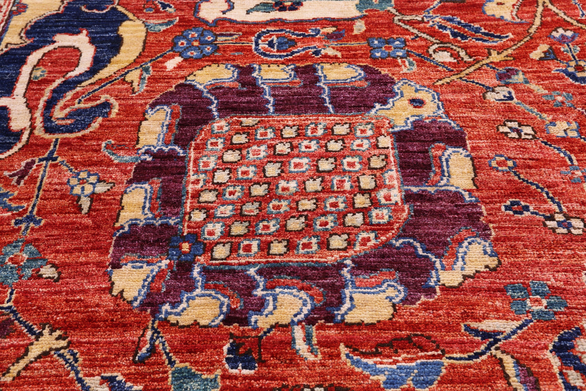 Persian Fine Serapi Handmade Wool Rug - 11' 1" X 17' 0" - Golden Nile