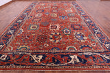 Persian Fine Serapi Handmade Wool Rug - 11' 1" X 17' 0" - Golden Nile