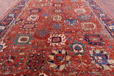 Persian Fine Serapi Handmade Wool Rug - 11' 1" X 17' 0" - Golden Nile