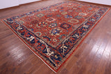 Persian Fine Serapi Handmade Wool Rug - 11' 1" X 17' 0" - Golden Nile