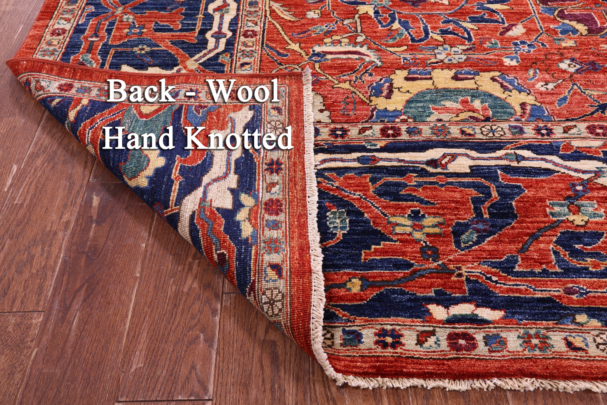 Persian Fine Serapi Handmade Wool Rug - 11' 1" X 17' 0" - Golden Nile