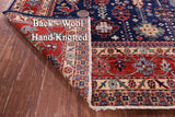 Blue Persian Fine Serapi Hand Knotted Wool Rug - 9' 10" X 13' 10" - Golden Nile