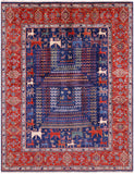 Persian Fine Serapi Handmade Wool Rug - 6' 2" X 7' 11" - Golden Nile