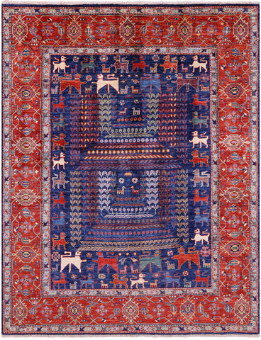 Persian Fine Serapi Handmade Wool Rug - 6' 2