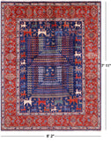 Persian Fine Serapi Handmade Wool Rug - 6' 2" X 7' 11" - Golden Nile